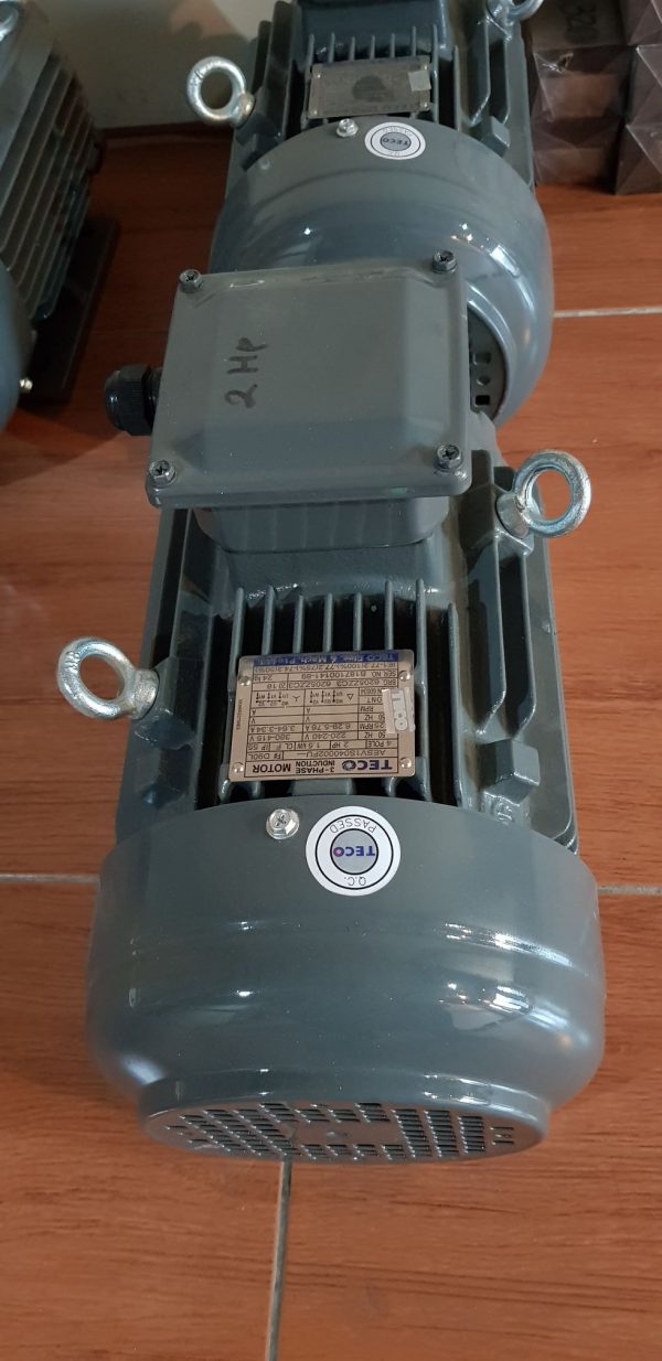 Electromotor TECO 2 HP 3 Phase Terminal Atas - Jaya Prima Teknik